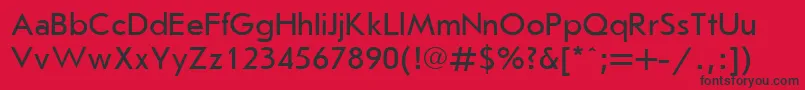 Jrs55C Font – Black Fonts on Red Background