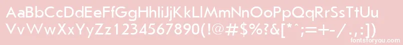 フォントJrs55C – ピンクの背景に白い文字