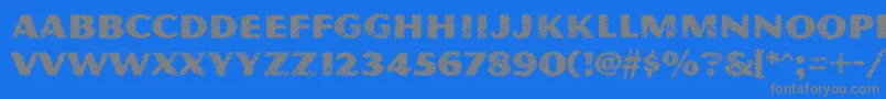 MagnesiummvbstdGrime Font – Gray Fonts on Blue Background