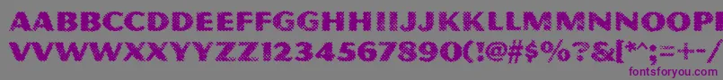 MagnesiummvbstdGrime-Schriftart – Violette Schriften auf grauem Hintergrund