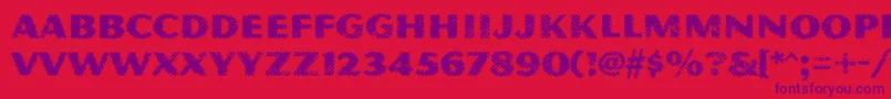 MagnesiummvbstdGrime Font – Purple Fonts on Red Background