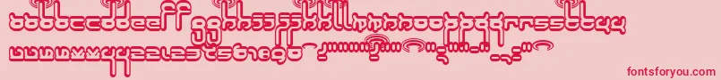 Robokid Font – Red Fonts on Pink Background