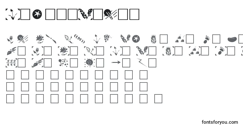 Czcionka OregonPlain – alfabet, cyfry, specjalne znaki