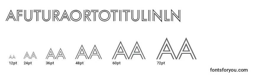 AFuturaortotitulinln Font Sizes