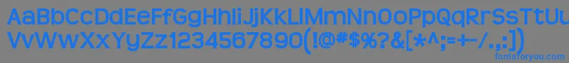 fuente Teen Bold – Fuentes Azules Sobre Fondo Gris