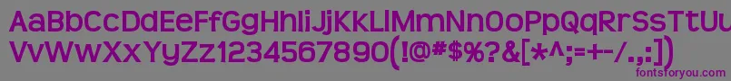 Teen Bold Font – Purple Fonts on Gray Background