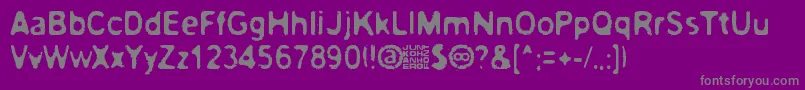 Paltamo88300 Font – Gray Fonts on Purple Background