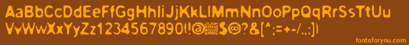 Шрифт Paltamo88300 – оранжевые шрифты на коричневом фоне