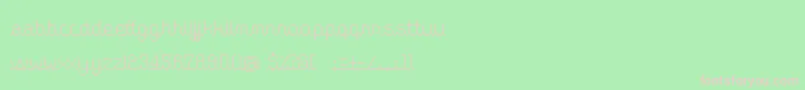 PleaseHoldTheLine Font – Pink Fonts on Green Background