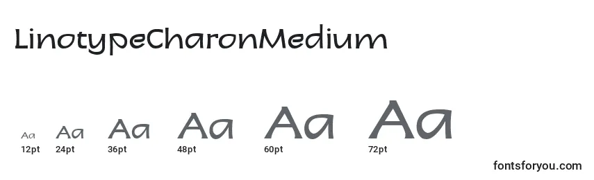LinotypeCharonMedium-fontin koot