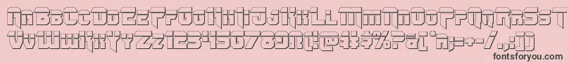 Omegaforcebullet12 Font – Black Fonts on Pink Background