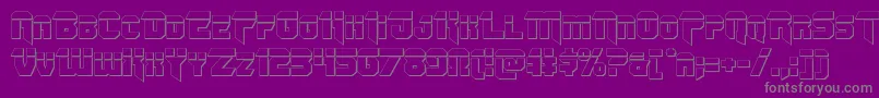 fuente Omegaforcebullet12 – Fuentes Grises Sobre Fondo Morado