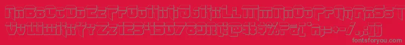 Шрифт Omegaforcebullet12 – серые шрифты на красном фоне