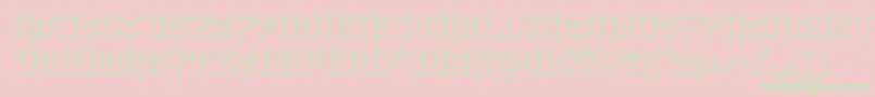 Omegaforcebullet12-Schriftart – Grüne Schriften auf rosa Hintergrund