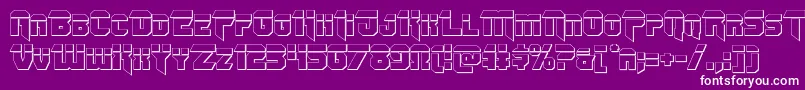 Omegaforcebullet12 Font – White Fonts on Purple Background