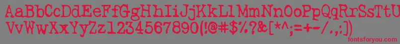 TangoPsychedelia Font – Red Fonts on Gray Background
