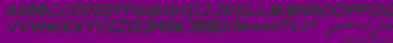 ClemBold Font – Black Fonts on Purple Background