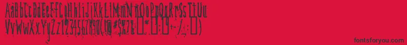 fuente Dirtydeco – Fuentes Negras Sobre Fondo Rojo