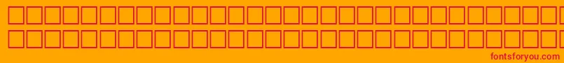 OblemboldBold Font – Red Fonts on Orange Background