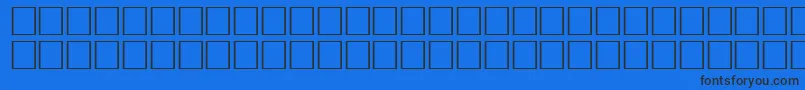 GauntRegular Font – Black Fonts on Blue Background