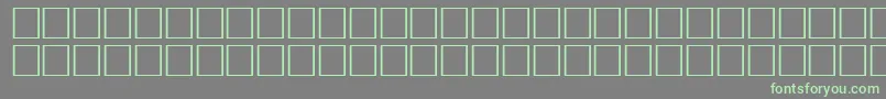 フォントGauntRegular – 灰色の背景に緑のフォント