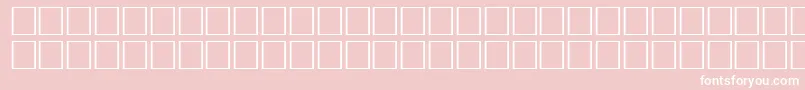Czcionka GauntRegular – białe czcionki na różowym tle