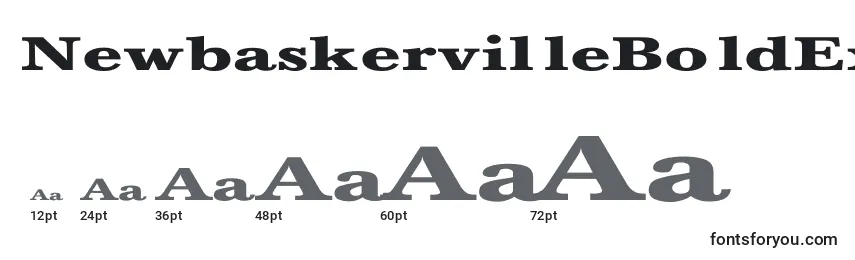 Größen der Schriftart NewbaskervilleBoldEx