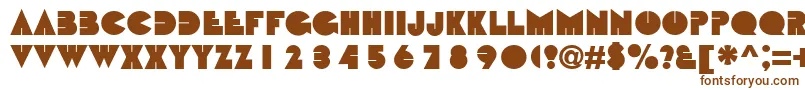 BebitNormal Font – Brown Fonts on White Background