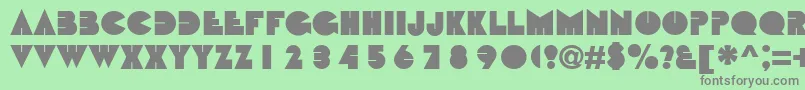 BebitNormal Font – Gray Fonts on Green Background