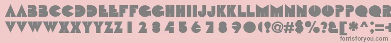 Police BebitNormal – polices grises sur fond rose