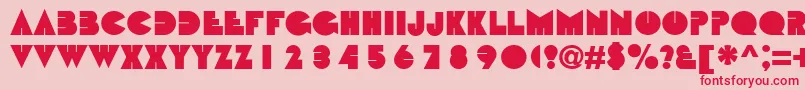 BebitNormal Font – Red Fonts on Pink Background