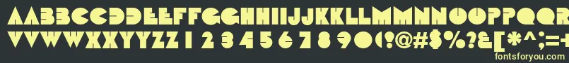 BebitNormal Font – Yellow Fonts on Black Background
