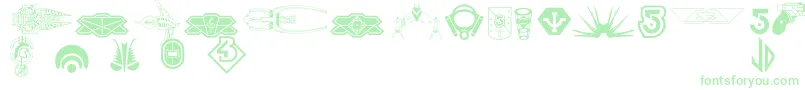Шрифт B5symbols – зелёные шрифты