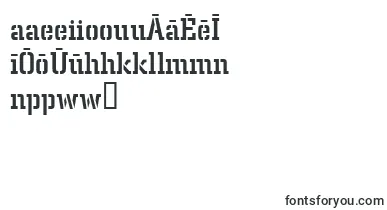 CentrumStencilMediumRegular font – hawaiian Fonts