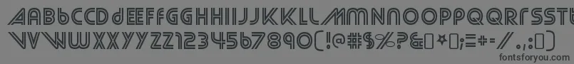 StreetcredRegular Font – Black Fonts on Gray Background