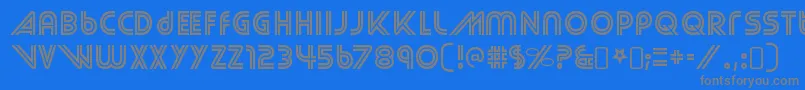 StreetcredRegular Font – Gray Fonts on Blue Background