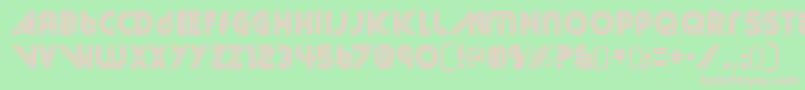 StreetcredRegular Font – Pink Fonts on Green Background