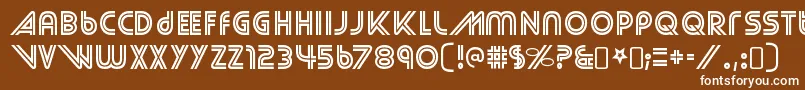 StreetcredRegular Font – White Fonts on Brown Background