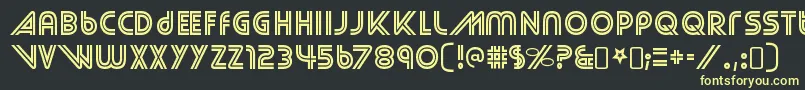 StreetcredRegular Font – Yellow Fonts on Black Background