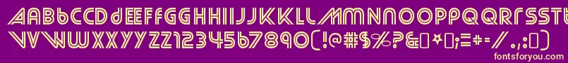 StreetcredRegular Font – Yellow Fonts on Purple Background