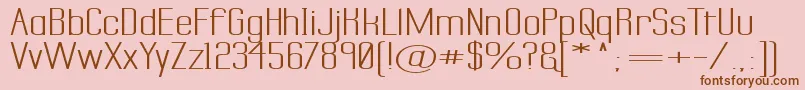 Labtsecs Font – Brown Fonts on Pink Background