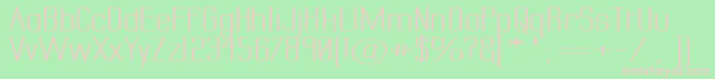 Labtsecs Font – Pink Fonts on Green Background