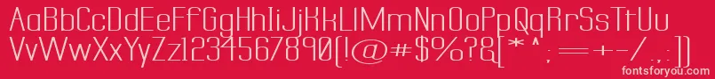 Labtsecs Font – Pink Fonts on Red Background