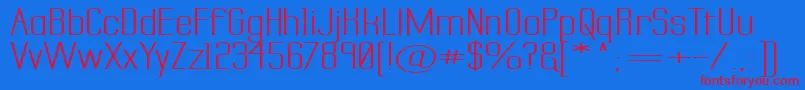 Labtsecs Font – Red Fonts on Blue Background