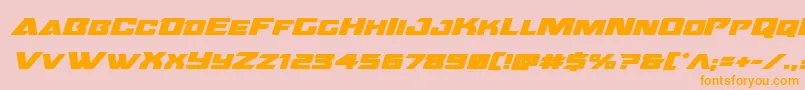 fuente Oceanicdriftboldexpandital – Fuentes Naranjas Sobre Fondo Rosa