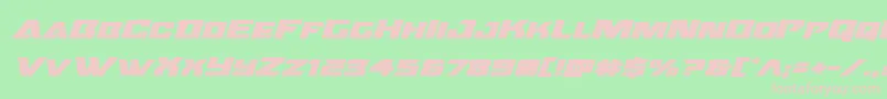 Oceanicdriftboldexpandital Font – Pink Fonts on Green Background