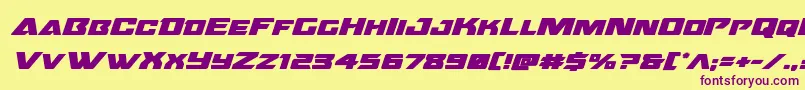 More about Oceanicdriftboldexpandital Font Oceanicdriftboldexpandital Font – Purple Fonts on Yellow Background