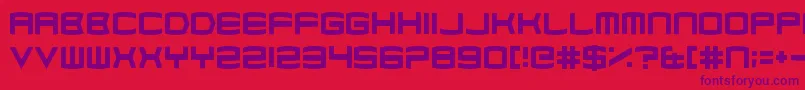 DubstepCadence Font – Purple Fonts on Red Background