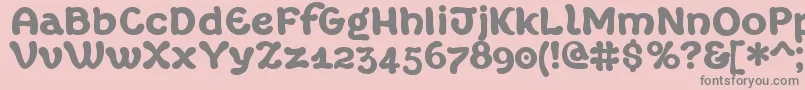 Шрифт MargotXtrafette – серые шрифты на розовом фоне