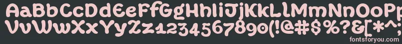 MargotXtrafette Font – Pink Fonts on Black Background